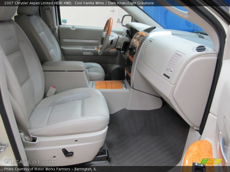 Cool Vanilla White / Dark Khaki/Light Graystone 2007 Chrysler Aspen Limited HEMI 4WD