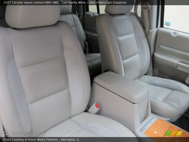 Cool Vanilla White / Dark Khaki/Light Graystone 2007 Chrysler Aspen Limited HEMI 4WD