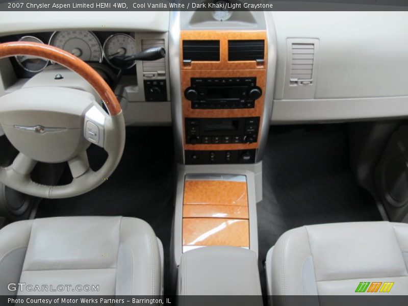 Cool Vanilla White / Dark Khaki/Light Graystone 2007 Chrysler Aspen Limited HEMI 4WD