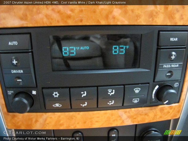Cool Vanilla White / Dark Khaki/Light Graystone 2007 Chrysler Aspen Limited HEMI 4WD
