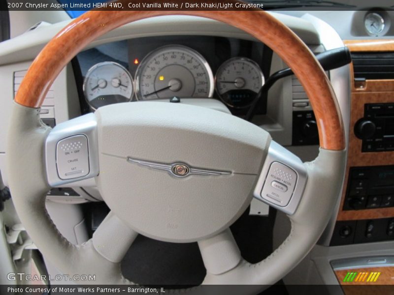 Cool Vanilla White / Dark Khaki/Light Graystone 2007 Chrysler Aspen Limited HEMI 4WD