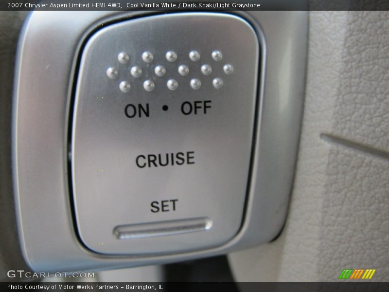 Cool Vanilla White / Dark Khaki/Light Graystone 2007 Chrysler Aspen Limited HEMI 4WD