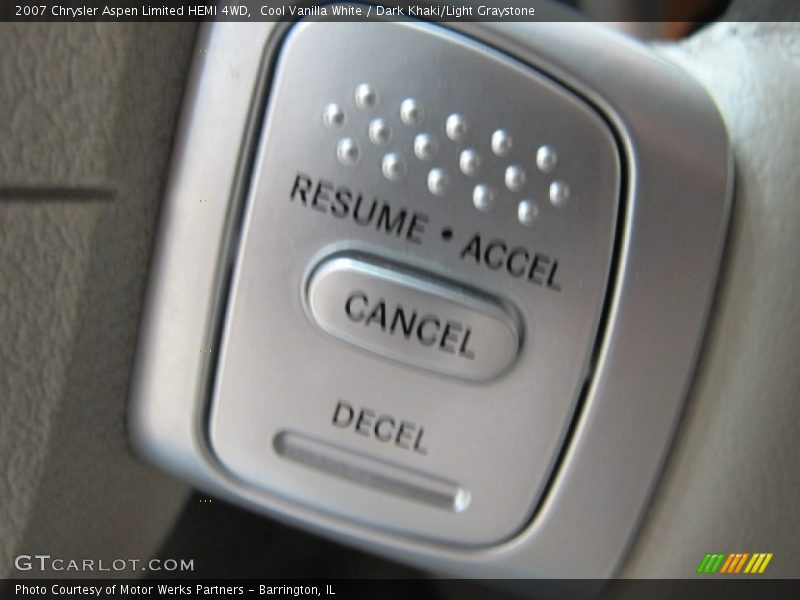 Cool Vanilla White / Dark Khaki/Light Graystone 2007 Chrysler Aspen Limited HEMI 4WD