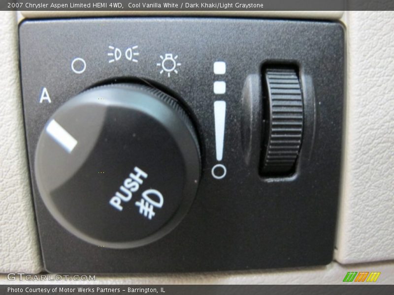 Cool Vanilla White / Dark Khaki/Light Graystone 2007 Chrysler Aspen Limited HEMI 4WD