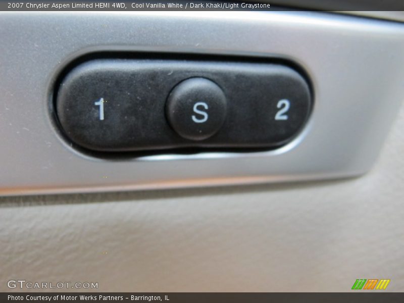Cool Vanilla White / Dark Khaki/Light Graystone 2007 Chrysler Aspen Limited HEMI 4WD