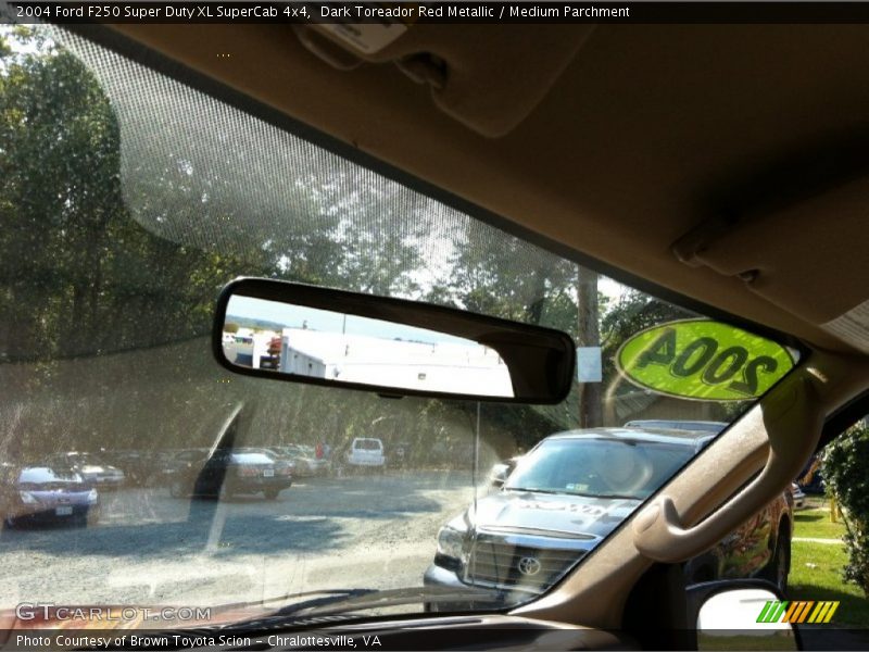 Dark Toreador Red Metallic / Medium Parchment 2004 Ford F250 Super Duty XL SuperCab 4x4
