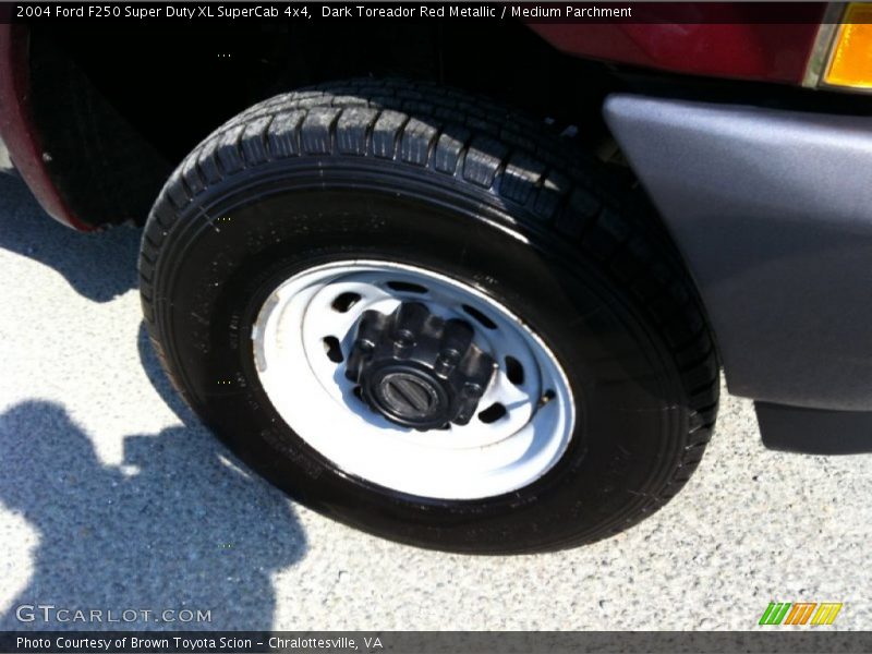 Dark Toreador Red Metallic / Medium Parchment 2004 Ford F250 Super Duty XL SuperCab 4x4