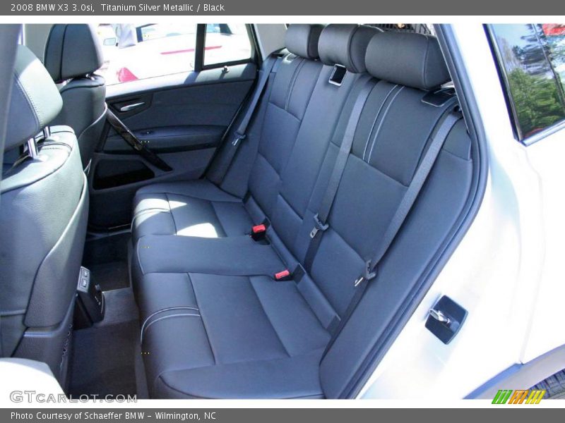Titanium Silver Metallic / Black 2008 BMW X3 3.0si