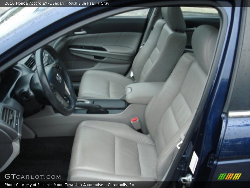 Royal Blue Pearl / Gray 2010 Honda Accord EX-L Sedan