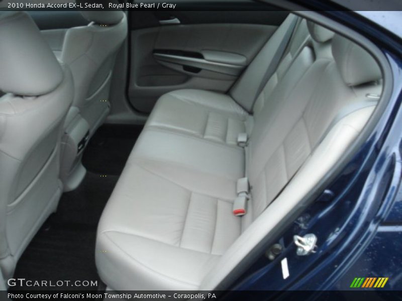 Royal Blue Pearl / Gray 2010 Honda Accord EX-L Sedan