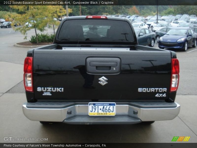 Gunpowder Black / Graphite 2012 Suzuki Equator Sport Extended Cab 4x4