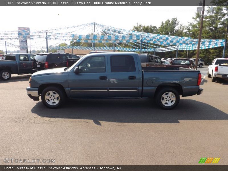 Blue Granite Metallic / Ebony Black 2007 Chevrolet Silverado 1500 Classic LT Crew Cab