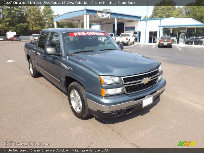 Blue Granite Metallic / Ebony Black 2007 Chevrolet Silverado 1500 Classic LT Crew Cab