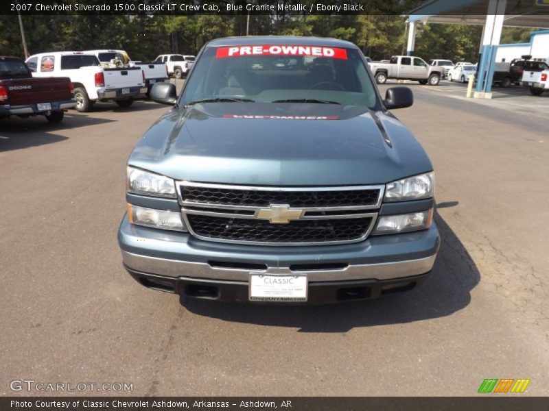 Blue Granite Metallic / Ebony Black 2007 Chevrolet Silverado 1500 Classic LT Crew Cab