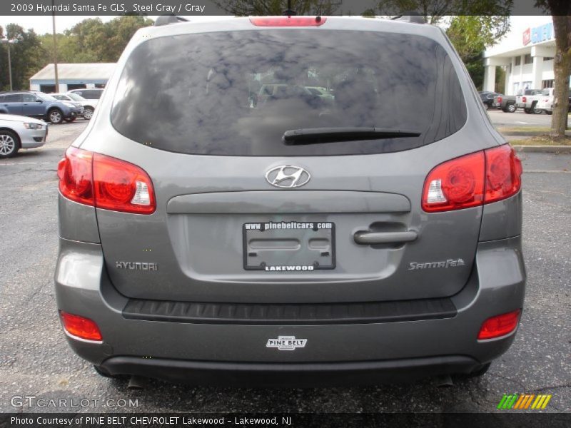 Steel Gray / Gray 2009 Hyundai Santa Fe GLS