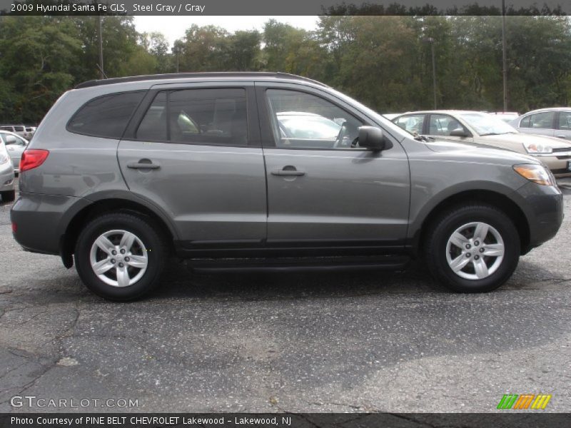 Steel Gray / Gray 2009 Hyundai Santa Fe GLS
