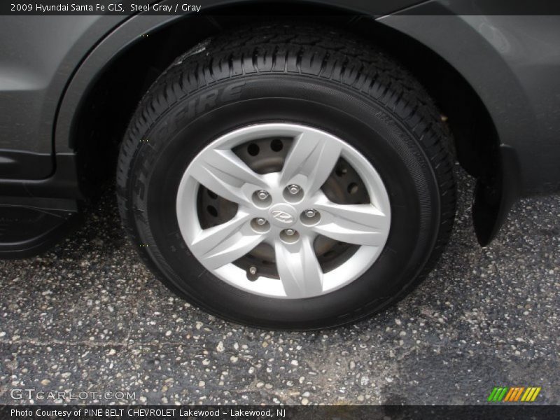 Steel Gray / Gray 2009 Hyundai Santa Fe GLS