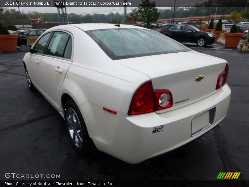 White Diamond Tricoat / Cocoa/Cashmere 2011 Chevrolet Malibu LT