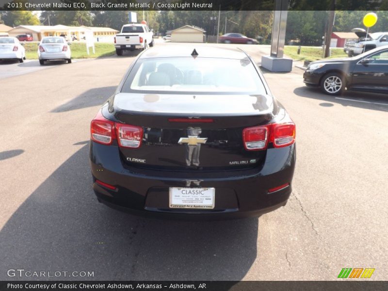 Black Granite Metallic / Cocoa/Light Neutral 2013 Chevrolet Malibu ECO