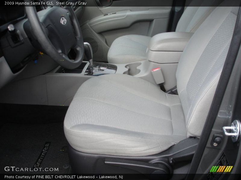 Steel Gray / Gray 2009 Hyundai Santa Fe GLS