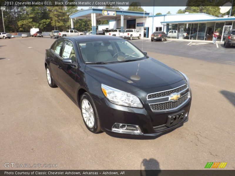 Black Granite Metallic / Cocoa/Light Neutral 2013 Chevrolet Malibu ECO