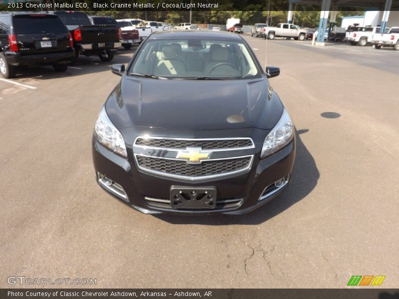 Black Granite Metallic / Cocoa/Light Neutral 2013 Chevrolet Malibu ECO