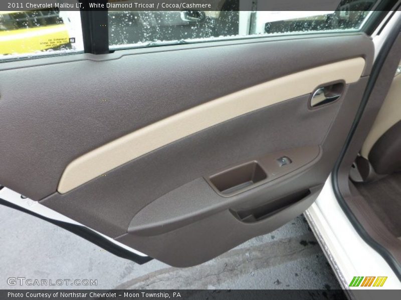 White Diamond Tricoat / Cocoa/Cashmere 2011 Chevrolet Malibu LT