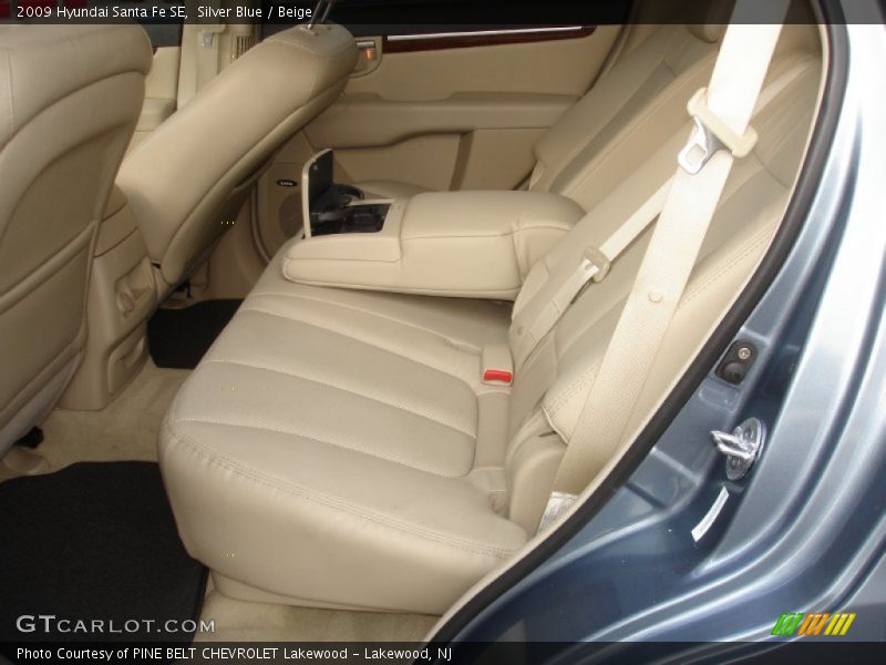 Silver Blue / Beige 2009 Hyundai Santa Fe SE