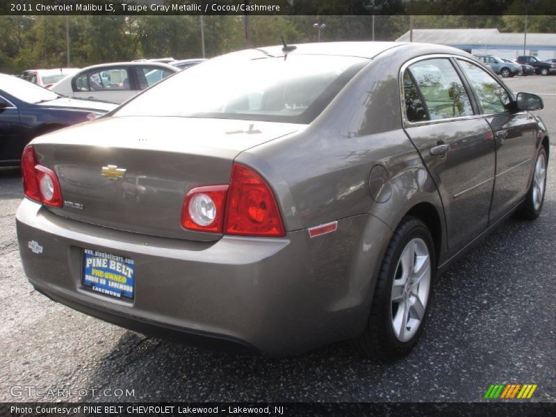 Taupe Gray Metallic / Cocoa/Cashmere 2011 Chevrolet Malibu LS