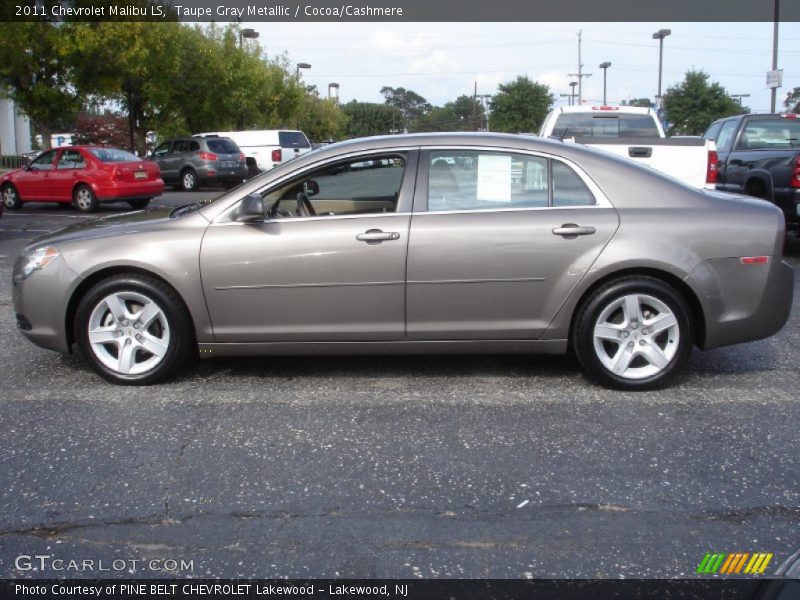 Taupe Gray Metallic / Cocoa/Cashmere 2011 Chevrolet Malibu LS