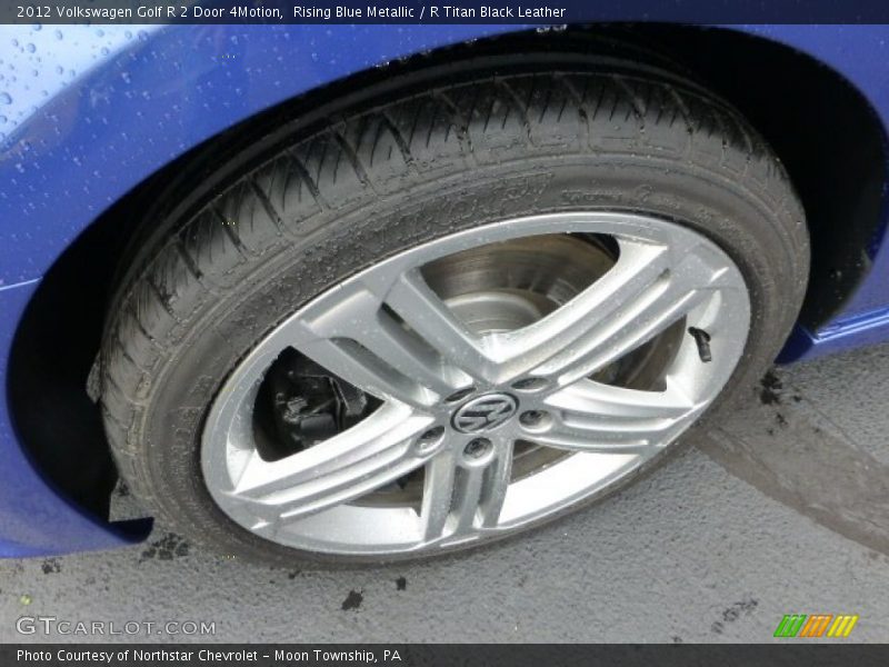 Rising Blue Metallic / R Titan Black Leather 2012 Volkswagen Golf R 2 Door 4Motion