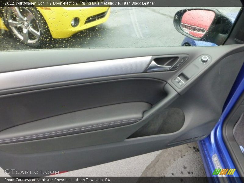 Rising Blue Metallic / R Titan Black Leather 2012 Volkswagen Golf R 2 Door 4Motion