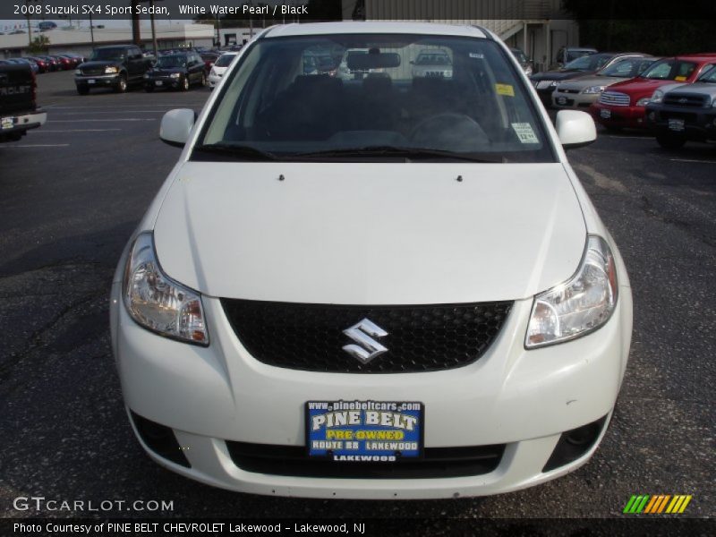 White Water Pearl / Black 2008 Suzuki SX4 Sport Sedan