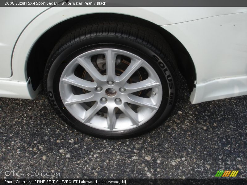 White Water Pearl / Black 2008 Suzuki SX4 Sport Sedan