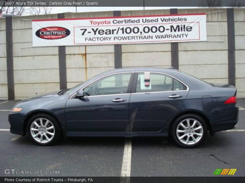 Carbon Gray Pearl / Quartz 2007 Acura TSX Sedan