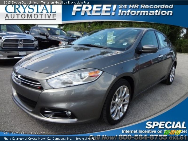 Tungsten Metallic / Black/Light Frost 2013 Dodge Dart Limited