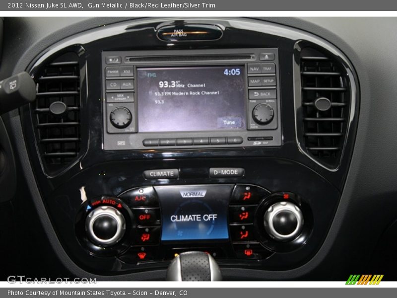 Gun Metallic / Black/Red Leather/Silver Trim 2012 Nissan Juke SL AWD