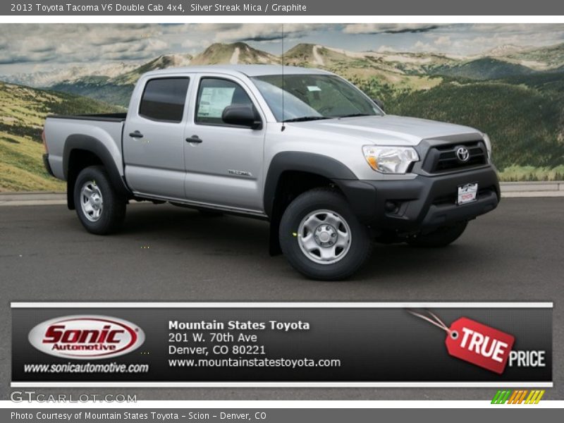 Silver Streak Mica / Graphite 2013 Toyota Tacoma V6 Double Cab 4x4