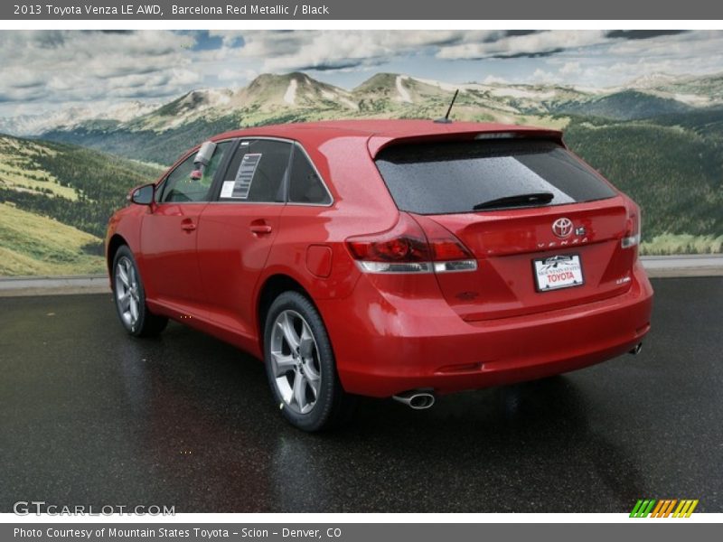 Barcelona Red Metallic / Black 2013 Toyota Venza LE AWD