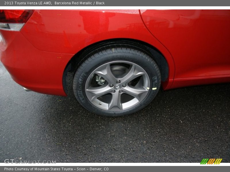 Barcelona Red Metallic / Black 2013 Toyota Venza LE AWD