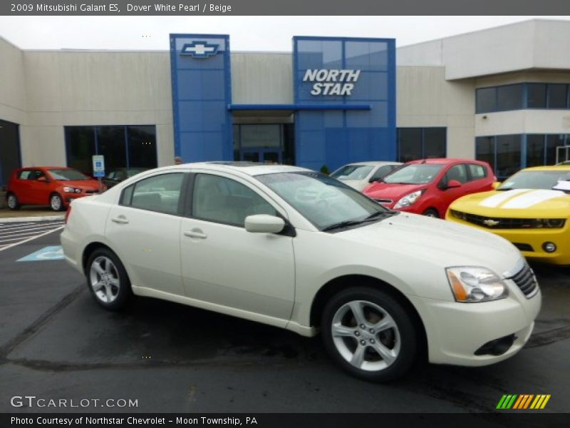 Dover White Pearl / Beige 2009 Mitsubishi Galant ES