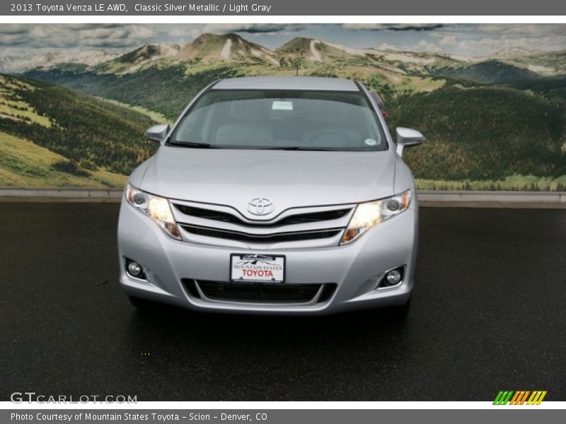 Classic Silver Metallic / Light Gray 2013 Toyota Venza LE AWD