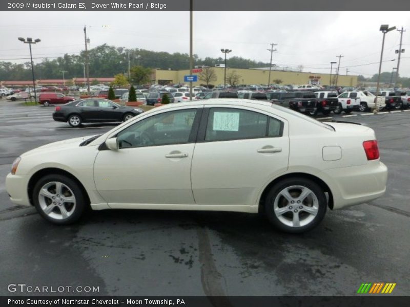 Dover White Pearl / Beige 2009 Mitsubishi Galant ES