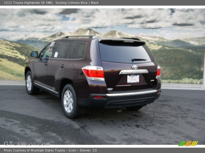 Sizzling Crimson Mica / Black 2013 Toyota Highlander SE 4WD