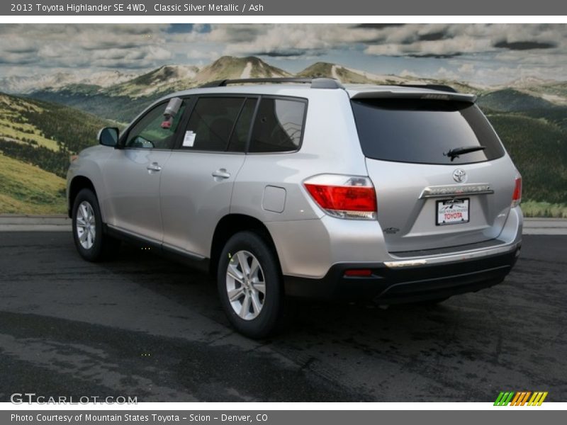 Classic Silver Metallic / Ash 2013 Toyota Highlander SE 4WD