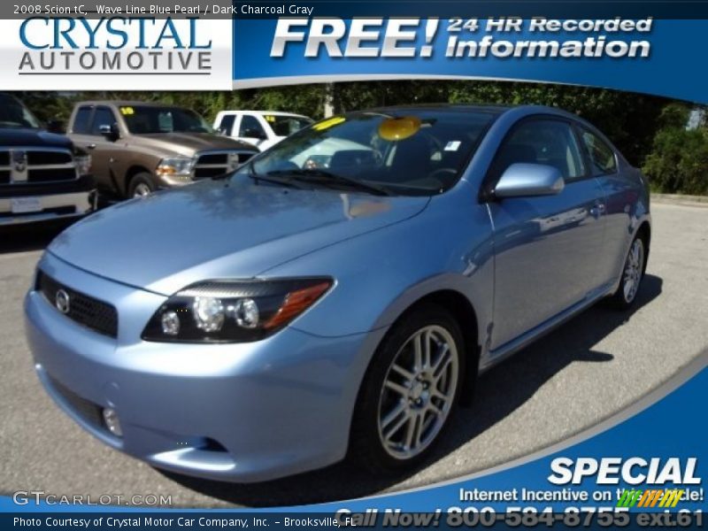Wave Line Blue Pearl / Dark Charcoal Gray 2008 Scion tC