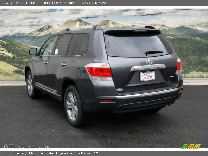 Magnetic Gray Metallic / Ash 2013 Toyota Highlander Limited 4WD