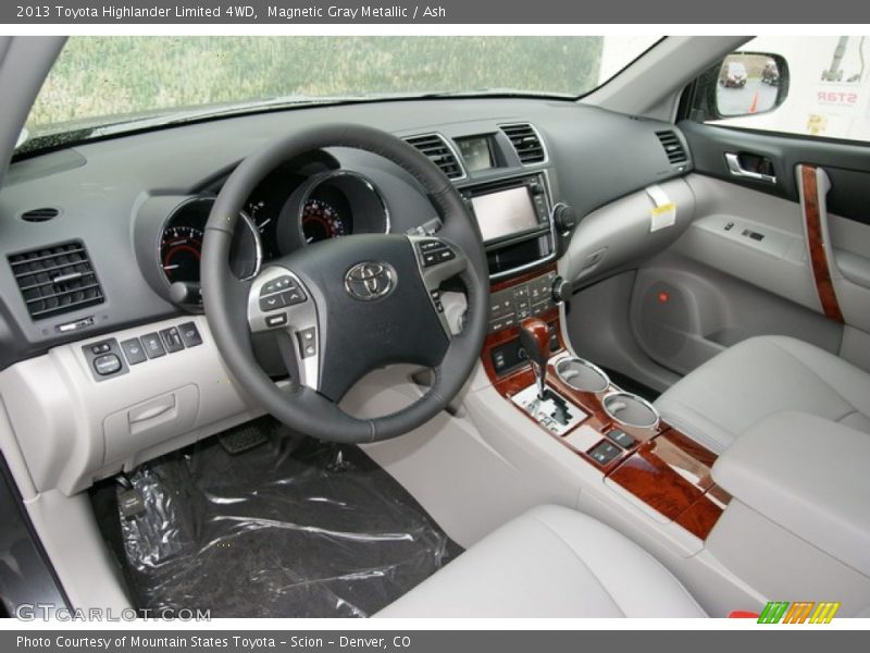 Magnetic Gray Metallic / Ash 2013 Toyota Highlander Limited 4WD