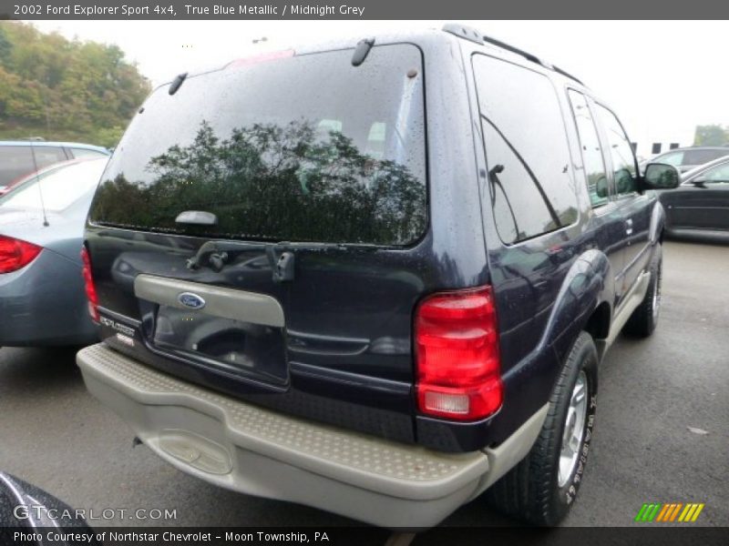 True Blue Metallic / Midnight Grey 2002 Ford Explorer Sport 4x4
