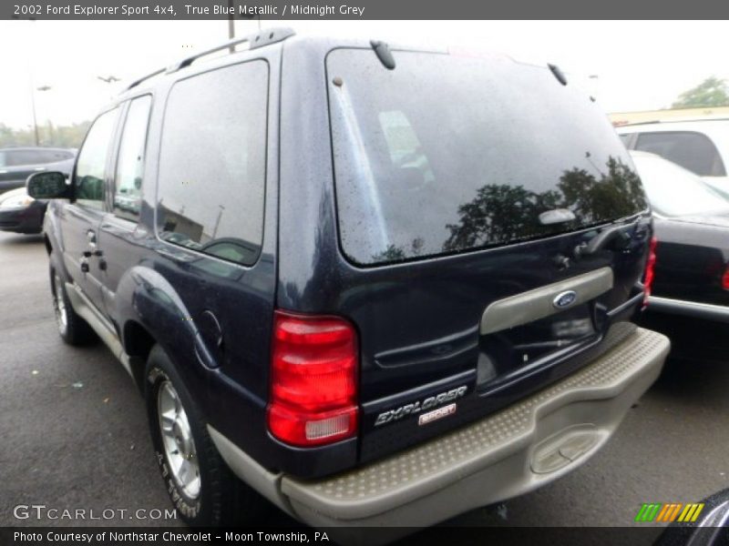 True Blue Metallic / Midnight Grey 2002 Ford Explorer Sport 4x4